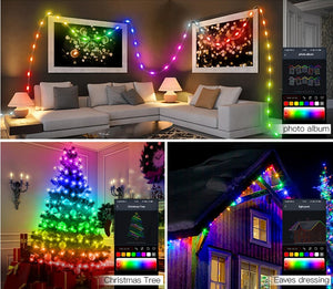 LUCES DE NAVIDAD RGB A PRUEBA DE AGUA