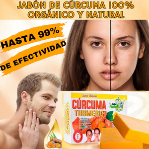 JABÓN DE CÚRCUMA 100% NATURAL x2 unidades